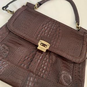 Etienne Aigner Geneva Croc Satchel